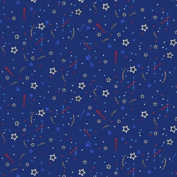 Confetti Allover - Teddy's America Collection by Robert Giordano for Henry Glass - Picture 1 of 1